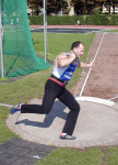 Piet Meijdam Rotterdam 4-9- 2004 kogelstoten 14.19m